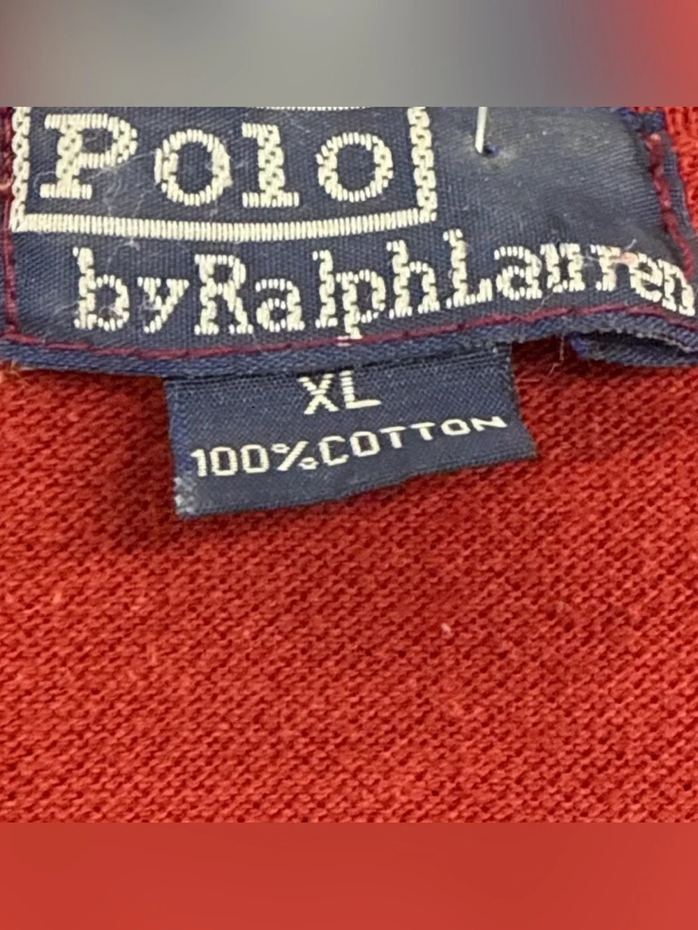 Polo Ralph Lauren Vintage Red Pique Polo Shirt Men’s XL Classic Fit Made in USA
